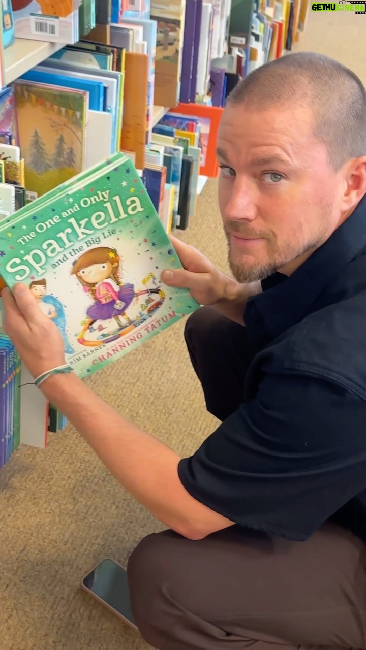 Channing Tatum Instagram - Hid a few free signed copies of THE ONE AND ONLY @SPARKELLA AND THE BIG LIE at @barnesandnoble. If you don’t find one of the copies, you can post a picture of your book or your receipt with the #Sparkella hashtag, and I’ll choose a few to send signed book plates to also. Good luck!