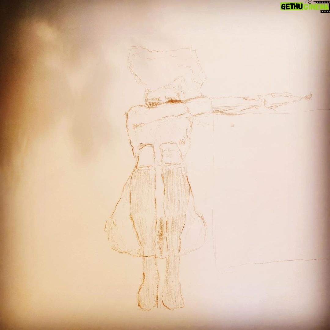 Channing Tatum Instagram - Did a bit a drawing yesterday. I love egon so i practiced a little with a couple of his drawings. Create something today. Love.