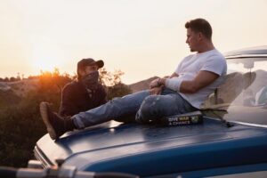 Channing Tatum Instagram - It’s already been a crazy ride. And we’ve only just begun. And if we survive the rest, it will be one of the most insane stories that I’ve ever been a part of. And I’ve been a part of some pretty crazy ones in this life of mine. This photo is from our first day of production on the first movie that my partner Reid and I are directing. This is our story. It’s taken us two years to get it to the starting line. The next eight weeks will be like riding a bull on sickmode in ludicrous speed. God be with us. In Dog we trust. #DogMovie @dogthefilm