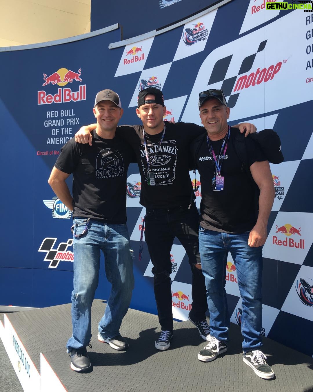 Channing Tatum Instagram - Moto GP!! 1st podium!!!