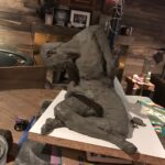 Channing Tatum Instagram - This was my attempt at creating a sculpture of Picasso’s Guitarist. It’s was starting out ok. Then i had to get different clay for the hands. Then my daughter destroyed it. Hahahaha oh well. Start a new.