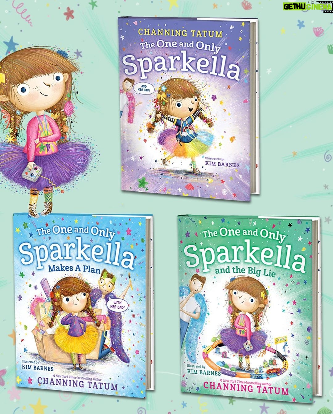 Channing Tatum Instagram - I love how you all have embraced @Sparkella, and I couldn’t be more excited to share that our favorite princess of everything that sparkles is returning next spring in THE ONE AND ONLY SPARKELLA AND THE BIG LIE! And I have to confess that this third book in the series. . . this one might be my favorite yet. It’s on sale May 30, 2023 and available for preorder at the link in my bio or your favorite local bookstore. #Sparkella