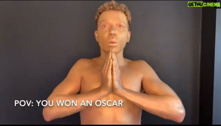 Chanse McCrary Instagram - You made it! You can’t be sad after winning an Oscar! #oscars #oscar #academy #depression