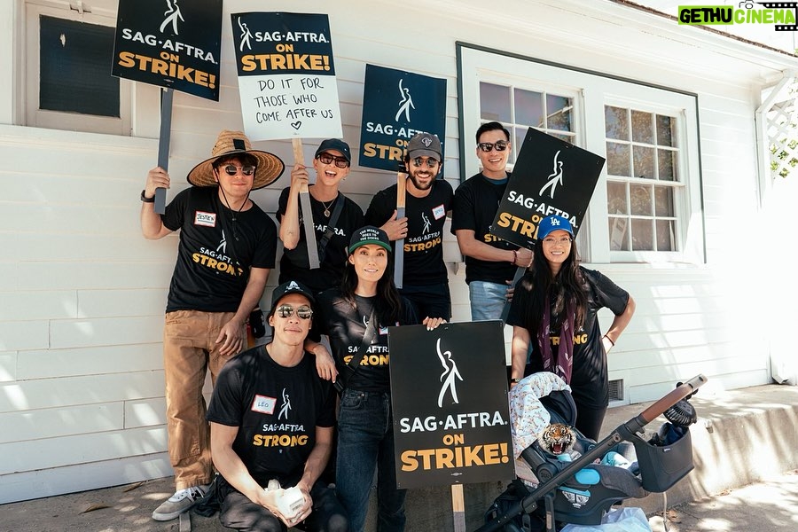 Chantal Thuy Instagram - Westside friends representing ❤️ #SAGAFTRA #SAGAFTRAStrong 📷 @thisisge Amazon Studios