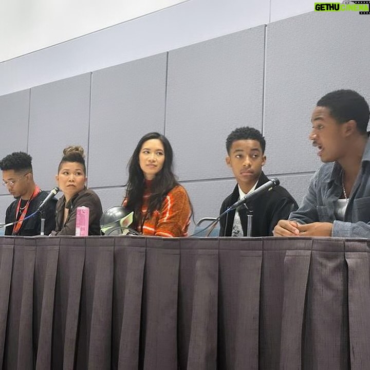 Chantal Thuy Instagram - Always a good time being interviewed by @realchaejones @comicconla ❤️ #diversityandinclusion