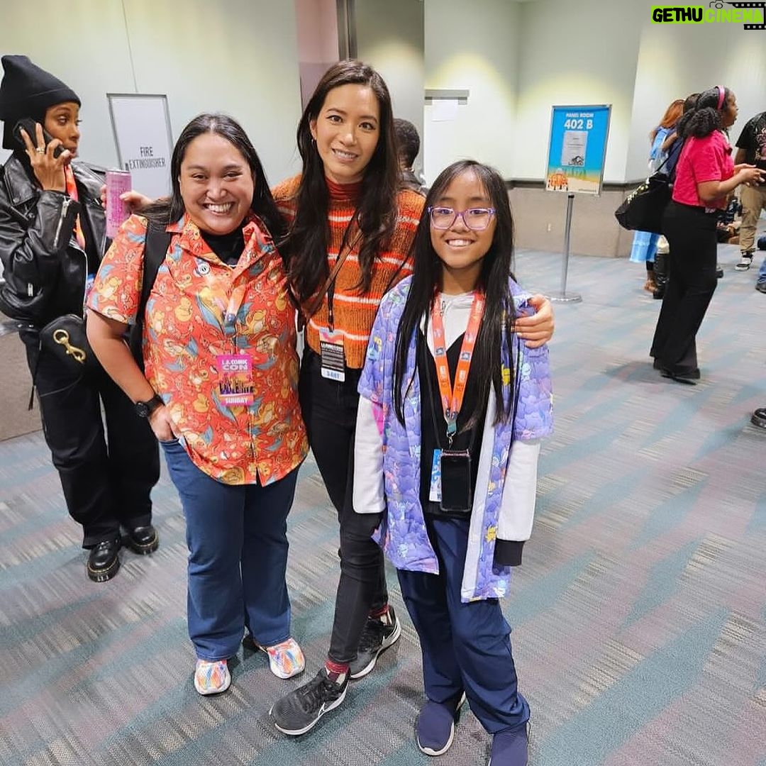Chantal Thuy Instagram - Always a good time being interviewed by @realchaejones @comicconla ❤️ #diversityandinclusion
