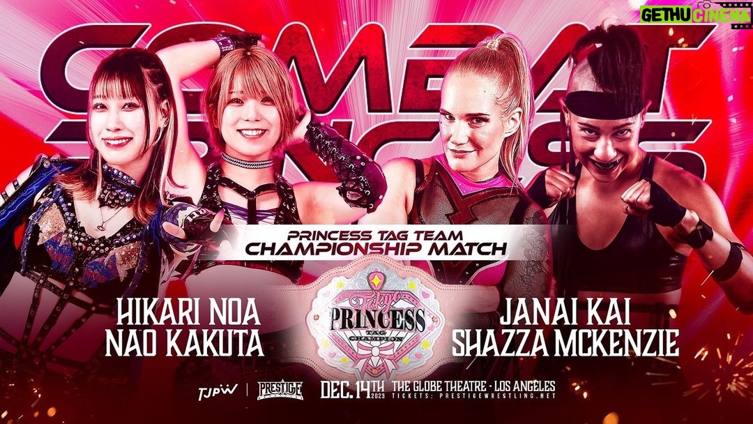 Chantelle Allison Instagram - ***TOMORROW NIGHT*** FREE WIFI face JANAI KAI & SHAZZA MCKENZIE at #CombatPrincessUSA! Dec. 14th, 2023 Los Angeles, CA The Vermont Hollywood Live on PPV at 7:00 PM pacific time! Tickets: www.prestigewrestling.net #prestigewrestling #prowrestling #tjpw #joshi #indiewrestling #wrestling