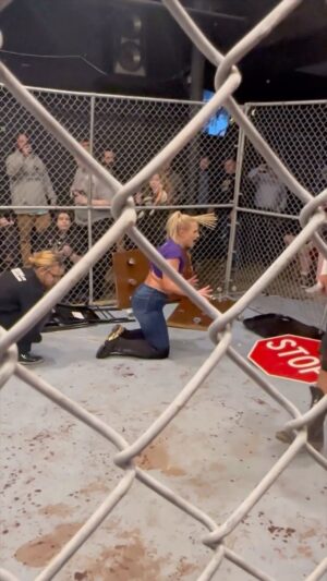 Chantelle Allison Instagram - @dannydemanto plants wooden-bbq skewers into the head of @shazza_mckenzie at ICW NHB Presents: PitFighterX 18, TWE Arena, Chatanooga-Tennessee, Fall 2023 
-🎥: KRW Cameraman @valowrestling || Follow @icwnhb for more! 
-Head over to www.kingsroadwrestling.com or click the Shop button in our bio⬆️⬆️ to purchase exclusive Kings Road Wrestling Merchandise👕🧢!
-
-
-
-
-
-
-
-
-
-
-
-
- 
-
-
-
-
-
-
-
-
-
-
-
- 
-
-
- #gamechangerwrestling #gcw #gcwwrestling #indywrestling #deathmatchwrestling #wwe #wweraw #wwesmackdown #wwenxt #allin #prowrestling #aew #aewwrestling #aewdynamite #ecw #icwnhb
