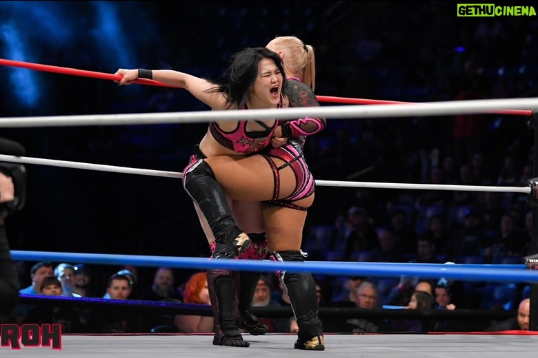 Chantelle Allison Instagram - Rematch from @ringofhonor happening tomorrow night at @dreamwavewrestling cannot wait to wrestle @miyu.yamashita again 🤼♀️