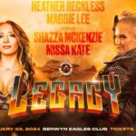 Chantelle Allison Instagram - ***JUST SIGNED*** Grudge Match @heather_reckless & @justmaggielee vs. @shazza_mckenzie & @missakate23 LEGACY 2/23/24 Berwyn Eagles Club Berwyn, IL Tickets aawpro.ticketleap.com LIVE on @highspots #AAW20 #AAW #WWE #WWERaw #TNA #AEW #Chicago #ProWrestling Berwyn Eagles 2125