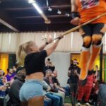 Chantelle Allison Instagram - Shazza McKenzie takes down Sean Ross Sapp with a kendo stick to the gut in their street fight at Black Label Pro presents Slamilton inside the Berwyn Eagles Club in the Chicagoland area. From December 1, 2023 The match raised $6000 for Nation Alliance on Mental Illness. Black Label Pro is on Fite+ 📸 @CheapheatSpotfest @NathynWithAY #Wrestling #Chicago #IndieWrestling #CheapheatSpotfest #shazzamckenzie #SeanRossSapp #BlackLabelPro Berwyn Eagles 2125
