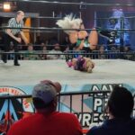 Chantelle Allison Instagram - Sierra dodges Shazza McKenzie's attack and strikes with a shoulder tackle followed by a senton in her first defense of the AAW Women's Championship at the 2023 Jim Lynam Memorial Tournament inside the Berwyn Eagles Club in the Chicagoland area. From December 1, 2023 AAW is on Highspots TV. 📷@cheapheatspotfest  @nathynwithay  #AAW #IndieWrestling #Chicago #chicagowrestling #BerwynEaglesClub Berwyn Eagles 2125