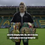 Chantelle Cameron Instagram - Dreaming of her own homecoming 💭 @chancam91 Full feature at @northamptonsaints out now on Matchroom Boxing YT 👊 #CameronTaylor2 #Undisputed #Boxing