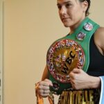 Chantelle Cameron Instagram - One of my favourite fights to date 🥊 Fighting for the mandatory lightweight @wbcboxing before I moved up to 140 pounds to win a mandatory in this weight class to fight for the world title 👑 Great night great memories with @jamiemoore777 & @nigeltraviscc . Plenty more nights since and to come