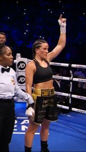 Chantelle Cameron Instagram - Hard work and perseverance 🥊 🏆 The journey continues @alpha__solutions @mandtltd @bewelectrical @glazinghub @scxlaw @4mpcbd United Kingdom
