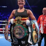 Chantelle Cameron Instagram - A year ago today when I become Undisputed World Champion in Abu Dhabi . What a night and what an experience 🥊 When my dreams come true 💫 Abu Dhabi, United Arab Emirates