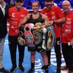 Chantelle Cameron Instagram - Executed everything we have been doing in the gym repetitively over the last couple of months 🥊 Boxing= hit and don’t get hit 🧠 @creativemedia05 @asamfiaz @jamiemoore777 @matchroomboxing London, United Kingdom
