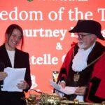 Chantelle Cameron Instagram - What an honour to be presented with freedom of the town in my hometown Northampton for my boxing achievements. Alongside the legend Courtney Lawes. So proud to be the first sportswomen from this town to achieve this and be in the history books with princess Diana for achieving this award. So blessed to have the support in my town from my sponsors to my family and to my friends. Been a rough couple of weeks but I am determined to be your World Champion again ❤️ 🌎 Northampton, Northamptonshire