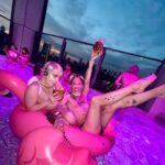 Charity Kase Instagram - Rooftop pool party in Tokyo ☀️ #tokyofashion #travelling #hellokitty Tokyo, Japan