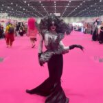 Charity Kase Instagram – @rupaulsdragcon day 3 🪡 

Look by @bycharitykase 
Fully rhinestoned by @marceelowilliam 

#othermother #bedlam #coraline London, United Kingdom