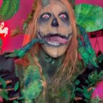 Charity Kase Instagram - Happy Halloween 👻 🎃 thanks to the gorgeous @directions_hair_colour for my new fluorescent orange pumpkin patch fantasy 👻 Used: 40 Vol lightening kit Fluorescent Orange dye Orange apron Red tint brush Black tint brush #directionshair #directionshaircolour #dragmonster #ad London, United Kingdom
