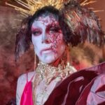 Charity Kase Instagram - Thats what you are ✨ Crown collar and cuffs by the best @trashyplanets 🔥 #dragmonster #ukdrag #unique London, United Kingdom