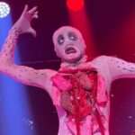 Charity Kase Instagram - Leaving it all on the stage 💀 🩸 Some photos from the last 7 weeks of tour! Thanks to these gorgeous icons for putting a hell of a show on every night for each and every one of us! You’re all incredible at what you do and absolute sweethearts. @billyroysawyer @mylesnewland @dannycoburnn @kyleashleys 🖤 Look @bycharitykase #dragraceuk #dragmonster #vossevents London, United Kingdom