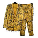 Charity Kase Instagram - Some of the pieces up for sale on my shop right now! In love with this Glamour suit 😍✨ Link in bio Follow @bycharitykase to see more of my work✨ #handpainted #customfashion #punk London, United Kingdom