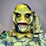 Charity Kase Instagram - Day 19 #366daysofdrag Catch of the day 🐊🦎🐠 Look from @smiffysuk 💚 #creaturefromtheblacklagoon #dailydrag #dragmonster The Black Lagoon