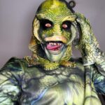 Charity Kase Instagram - Day 19 #366daysofdrag Catch of the day 🐊🦎🐠 Look from @smiffysuk 💚 #creaturefromtheblacklagoon #dailydrag #dragmonster The Black Lagoon
