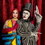 Charity Kase Instagram - Taking over Christmas is no way to fill the gaping hole you feel inside 🎄 💀 Having so much fun on tour with this star! Second leg starting next week, we’re going to Leeds, Newcastle, Glasgow, Edinburgh and Brighton! Tickets in my bio 👻 #dragraceuk #nightmaresbeforechristmas #dragtour #jackandsally