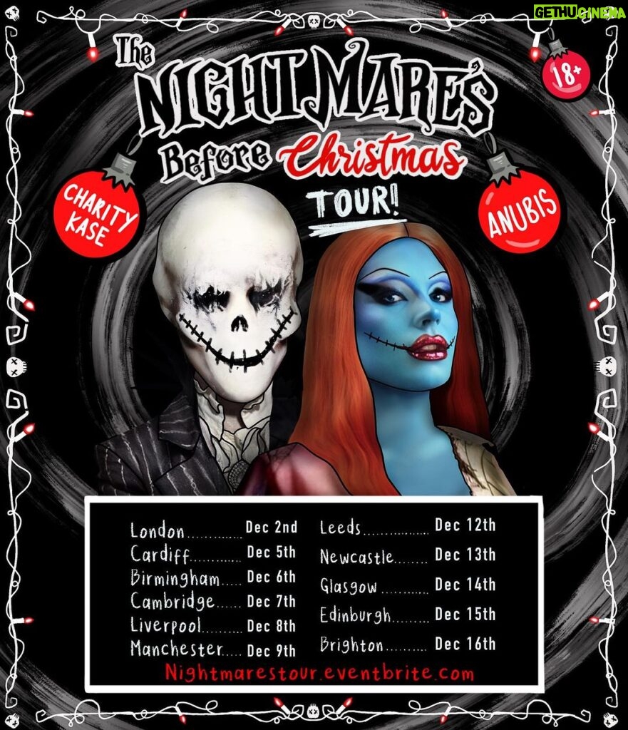 Charity Kase Instagram - SURPRISE 👻 🎄 Get ready for a Christmas cabaret like no other! Come catch us on this self produced tour across the UK this December! Link in bio 👀 #dragraceuk #dragmonster #nightmarebeforechristmas #dragtour London, United Kingdom