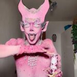 Charity Kase Instagram - Feeling freaky fruity and fabulous with @sbscocktails this Halloween! 💕💋 #shakebabyshake #dragmonster #ghouls London, United Kingdom