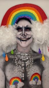 Charity Kase Instagram - Let’s get personal with @CharityKase (she/her) this #PrideMonth and understand more about her journey and how picking up a makeup brush supported her drag and life experience! 🏳️‍🌈   If you need support on your journey check the work @Switchboardlgbt (UK) and @thetrevorproject (US) do all year round in the community on our link in bio.   🌟 Share your story using #RevWearItWithPride 🌟   #Pride #pridemonth