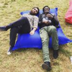Charles Bradley Instagram - Mikey D and Charlie B restin the bones before our set at @womadfestival today! #charlesbradley #screamingeagleofsoul #charlesforchange WOMAD Charlton Park