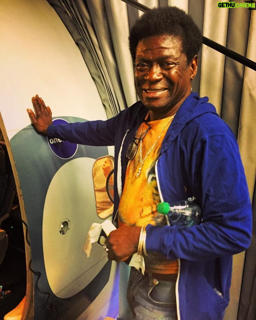 Charles Bradley Instagram - Another plane, another CB blessing... Europe, here we come! 🙏🏿🛩💺 #charlesforchange #screamingeagleofsoul #charlesbradley John F. Kennedy International Airport