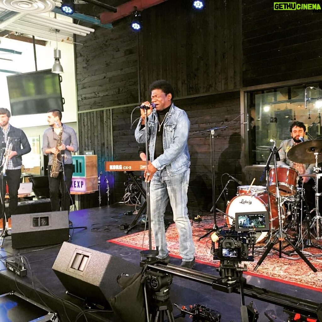 Charles Bradley Instagram - Going live on @kexp in just a few at their beautiful new home! #charlesbradley #charlesforchange #screamingeagleofsoul #kexp 📸 by @kexp KEXP