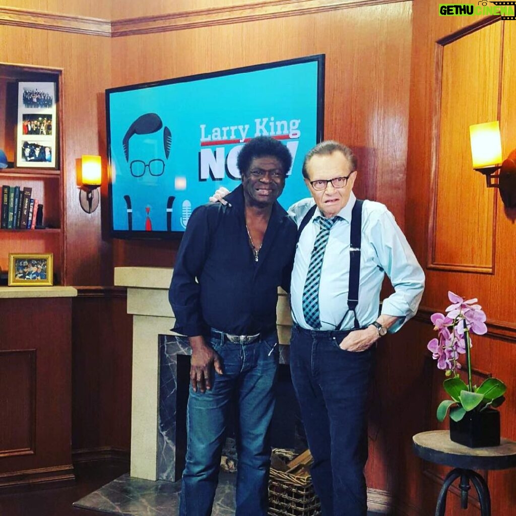 Charles Bradley Instagram - Such a great time on @larrykingnow! Watch clips at the link in bio and catch the full interview on @oratv tomorrow. #larryking #CharlesForChange #interview #larrykingnow