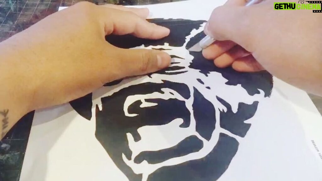 Charles Bradley Instagram - In honor of last week’s #BlackVelvet release, @daptonerecords are offering a downloadable stencil that can be used to spray paint the Screaming Eagle of Soul’s face on your surface of choice. Visit dapt.one/stencil for instructions and a link to save the PDF. Share photos of your art using #CharlesBradleyForever. Please be respectful of public property when placing your stencils! #screamingeagleofsoul #charlesbradley