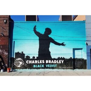 Charles Bradley Instagram - Two new #BlackVelvet murals are up in Brooklyn, NY - one on the side of @ourwickedlady on Meserole & Morgan Ave, the other right at home on Troutman street covering the House of Soul gate at @daptonerecords.

Tag us in your mural photos using the hashtag #CharlesBradleyForever for a chance to win an exclusive Charles Bradley gift package in November.

Visit dapt.one/CBforever for information on additional location announcements, plus the time lapse video of the Chicago, IL mural going up on Diversey & Drake.

Murals by @thejoemiller
Original photo by @kishabari
#dunhamrecords #charlesbradley #houseofsoulstudio #houseofsoul #daptonerecords #daptone