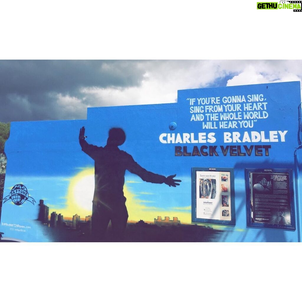 Charles Bradley Instagram - The final #BlackVelvet murals are up in Los Angeles, London and New Zealand. Continue to share your photos with the tag #CharlesBradleyForever to be featured on our mural page and entered to win an exclusive Charles Bradley gift package (winner will be notified this Friday) - dapt.one/CBforever LA: Dust Studios - 920 N Formosa Ave London: Buxton Street NZ: 23 Waitoa Road, Hataitai, Wellington #screamingeagleofsoul #charlesbradley #daptonerecords #dunhamrecords #daptone @kishabari @thejoemiller