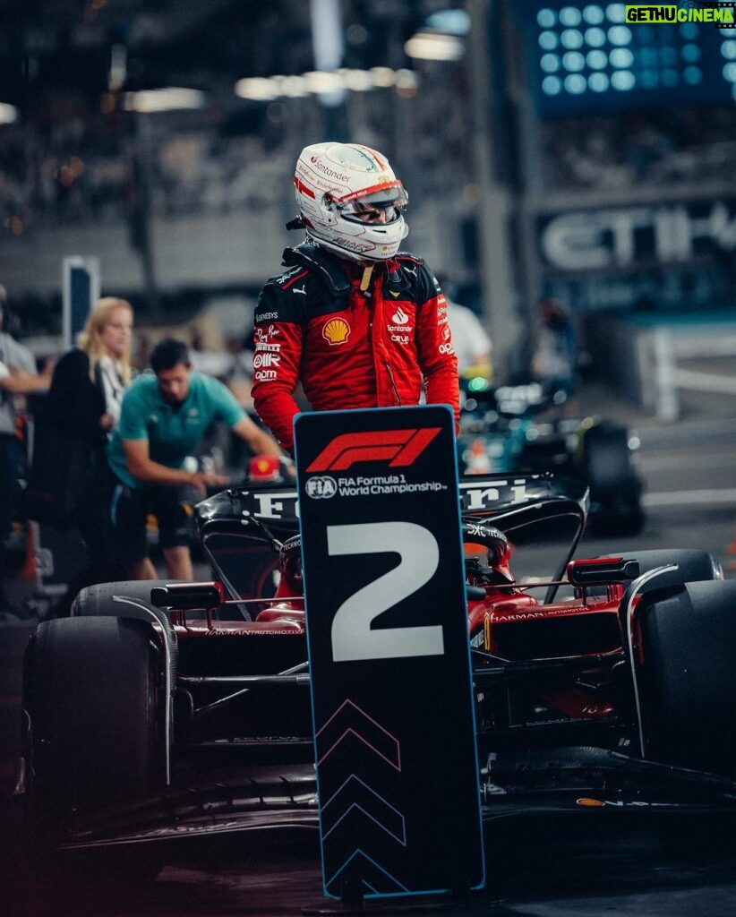 Charles Leclerc Instagram - 5 front rows in a row 😘 I’ll do everything to get that 2nd place in the constructors tomorrow ! F1 Abu Dhabi Grand Prix, Yas Marina