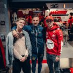 Charles Leclerc Instagram - Friends since school. 🤍 It’s practice day for me in Vegas for the first ever time but it is also the day of Hugo’s first ever fight in the US. Representing well Monaco 🇲🇨🤍