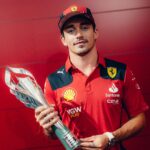 Charles Leclerc Instagram - First podium in Mexico 🇲🇽 Shame for what happened in the first lap with Checo, we were lucky on our side to finish the race with the damage we had. See you next year ❤️ Autódromo Hermanos Rodríguez