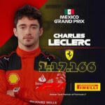 Charles Leclerc Instagram - The lap that put Charles Leclerc on pole position for Sunday’s race in Mexico! ✨👌 #F1 #Formula1 #MexicoGP @charles_leclerc @scuderiaferrari @pirelli_motorsport