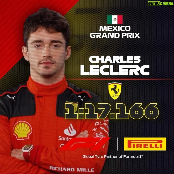 Charles Leclerc Instagram - The lap that put Charles Leclerc on pole position for Sunday’s race in Mexico! ✨👌 #F1 #Formula1 #MexicoGP @charles_leclerc @scuderiaferrari @pirelli_motorsport