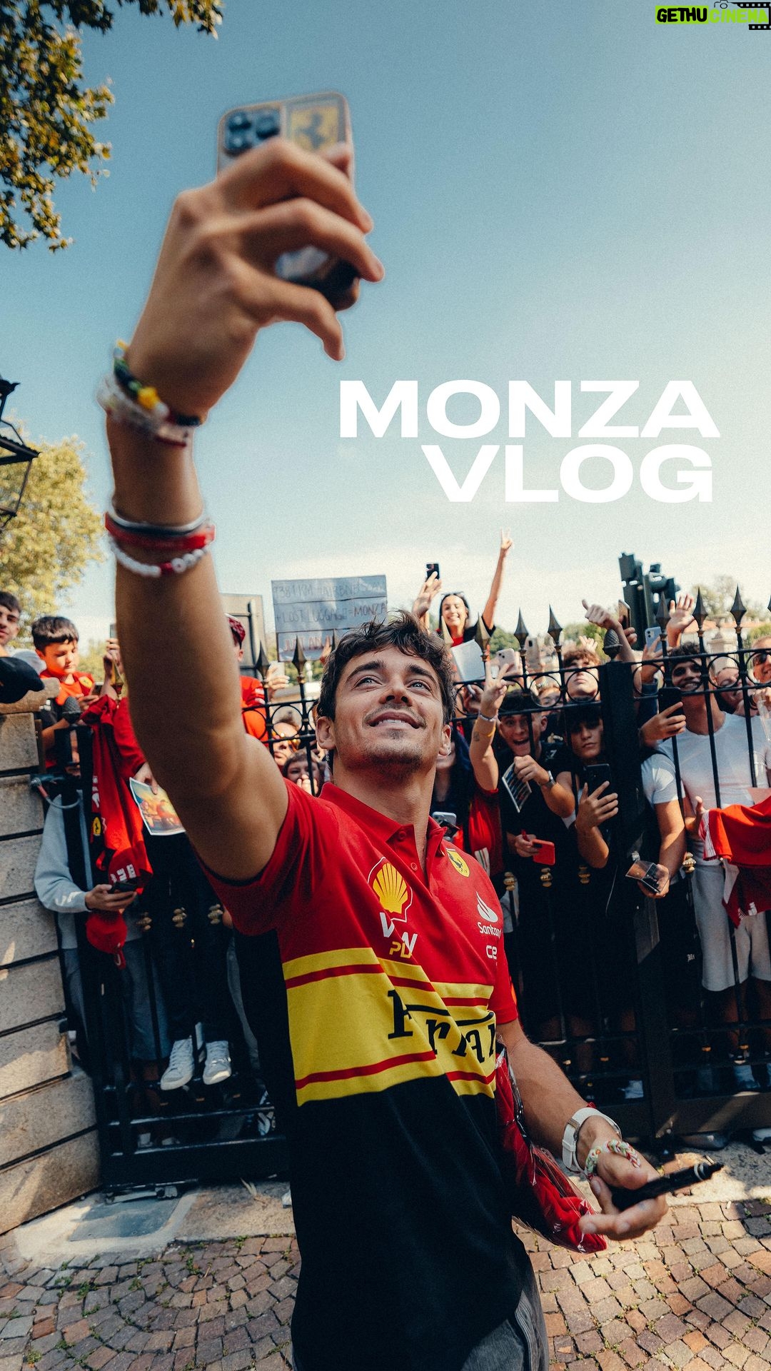Charles Leclerc Instagram - Flashbacks to Monza, new video is up on my Youtube :) Link on my profile!