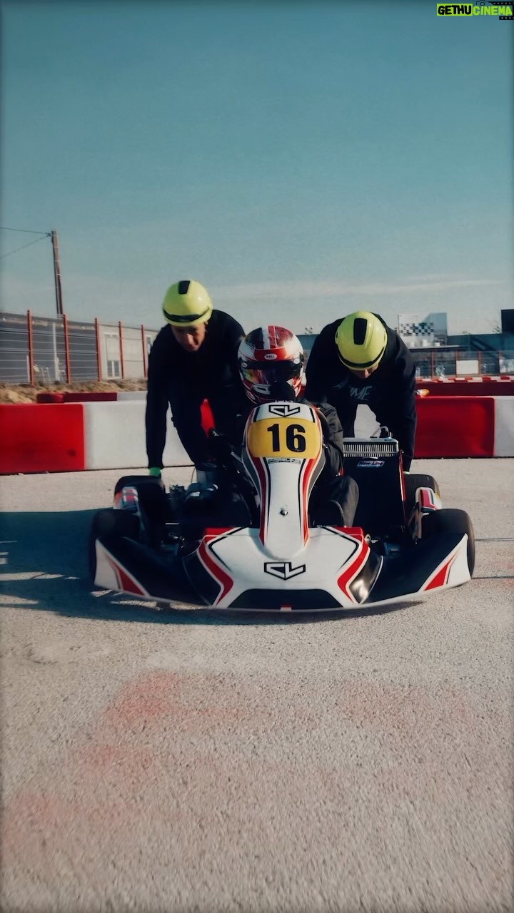 Charles Leclerc Instagram - With Andrea and Joris as mechanics. We better be safe 😘 @u.power_official