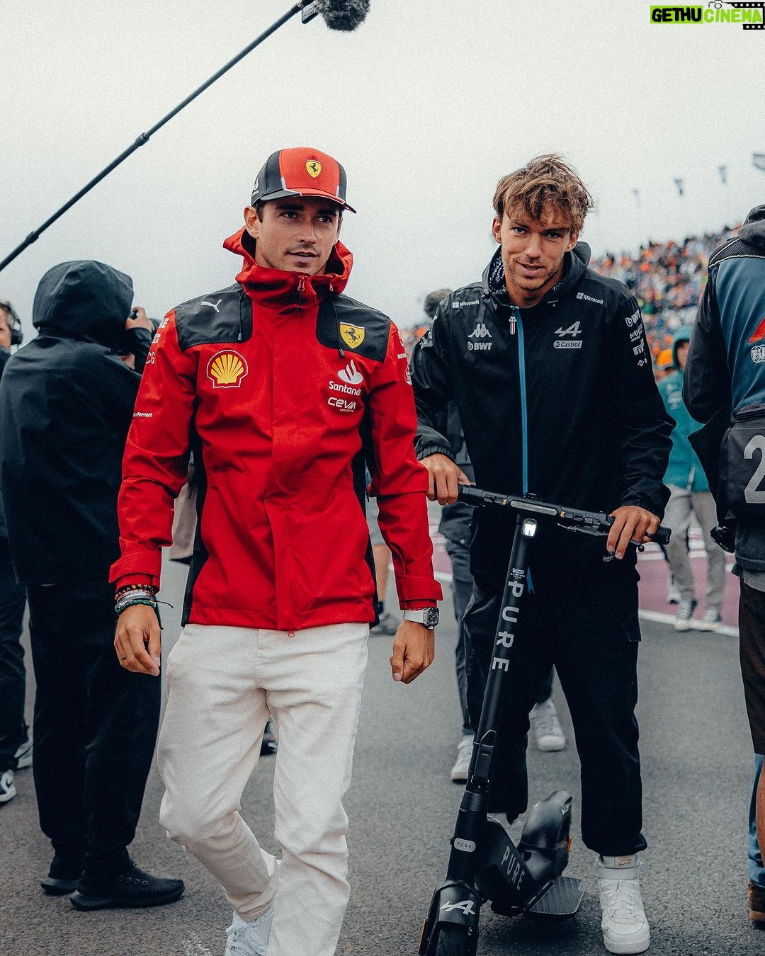 Charles Leclerc Instagram - Congrats for the podium Mr Gasly 😘 A very difficult weekend on our side, a small part of my front wing went under the floor in the first lap and damaged everything which ended my race. This week is Monza though and I can’t wait to be back on track at such a special place for me and the team ❤️