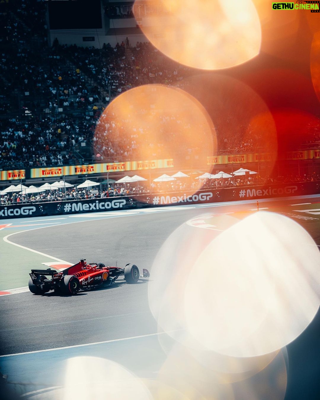 Charles Leclerc Instagram - First podium in Mexico 🇲🇽 Shame for what happened in the first lap with Checo, we were lucky on our side to finish the race with the damage we had. See you next year ❤️ Autódromo Hermanos Rodríguez